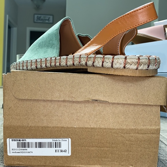 Shein Suede Slingback Espadrille Sandals - Picture 4 of 5